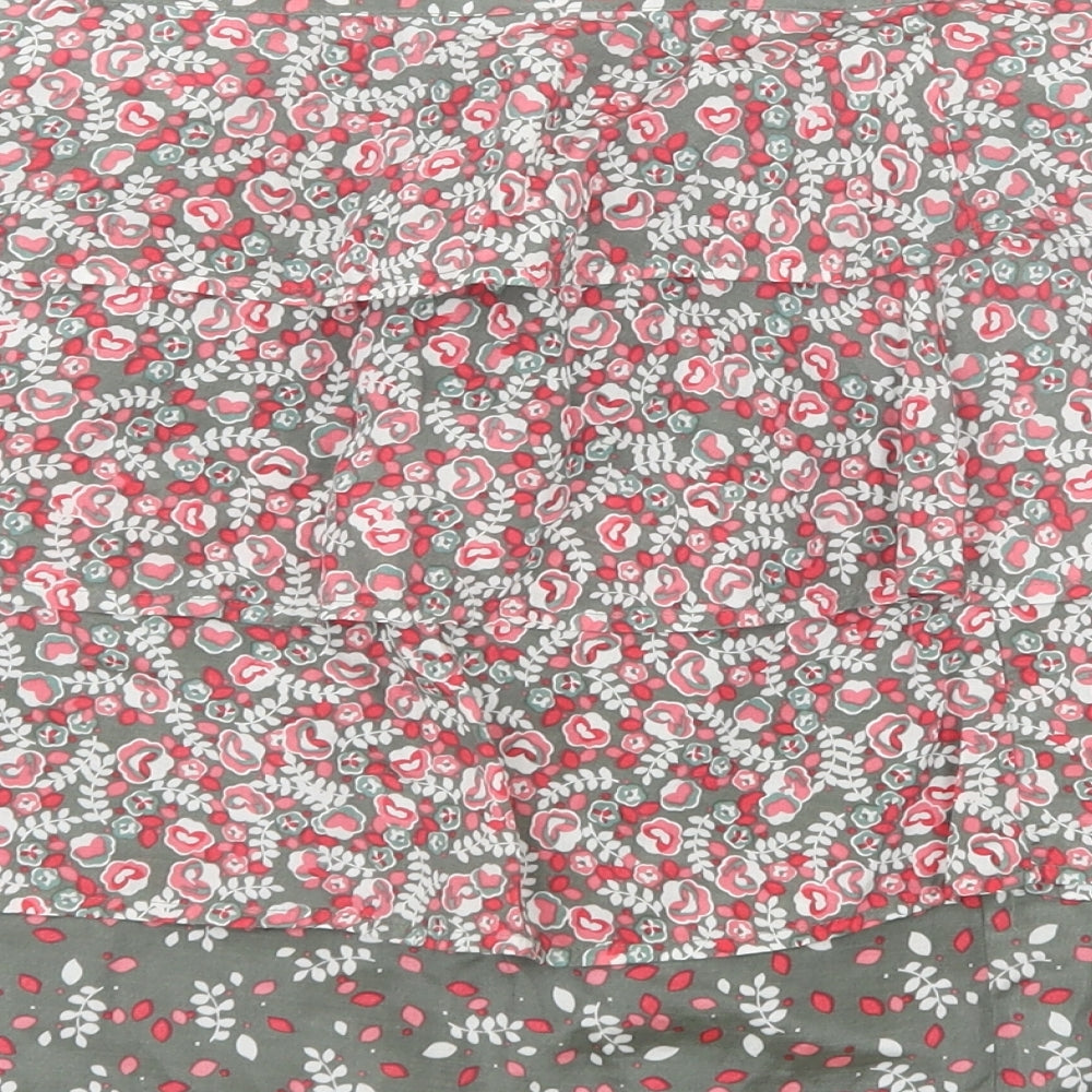 Oasis Womens Pink Floral Straight & Pencil Skirt Size 10