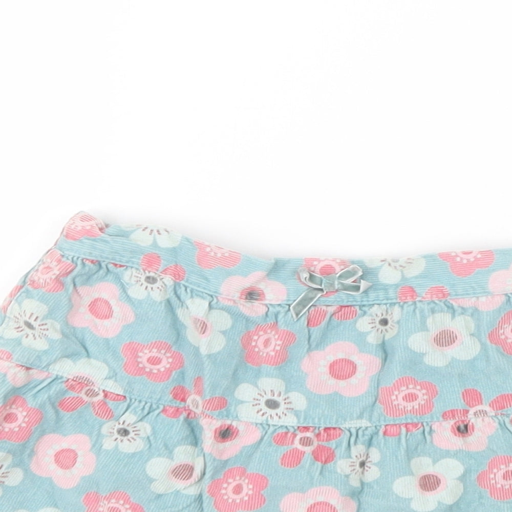 Cherokee Girls Green Floral A-Line Skirt Size 2-3 Years