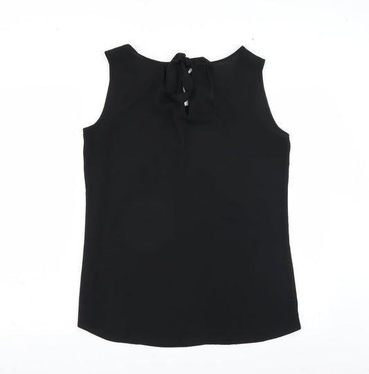George Womens Black Basic Blouse Size 12