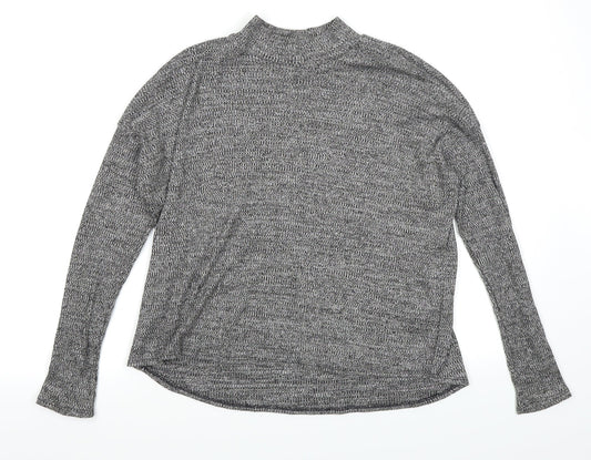 Womens UK Size S Divided Grey Basic T-Shirt