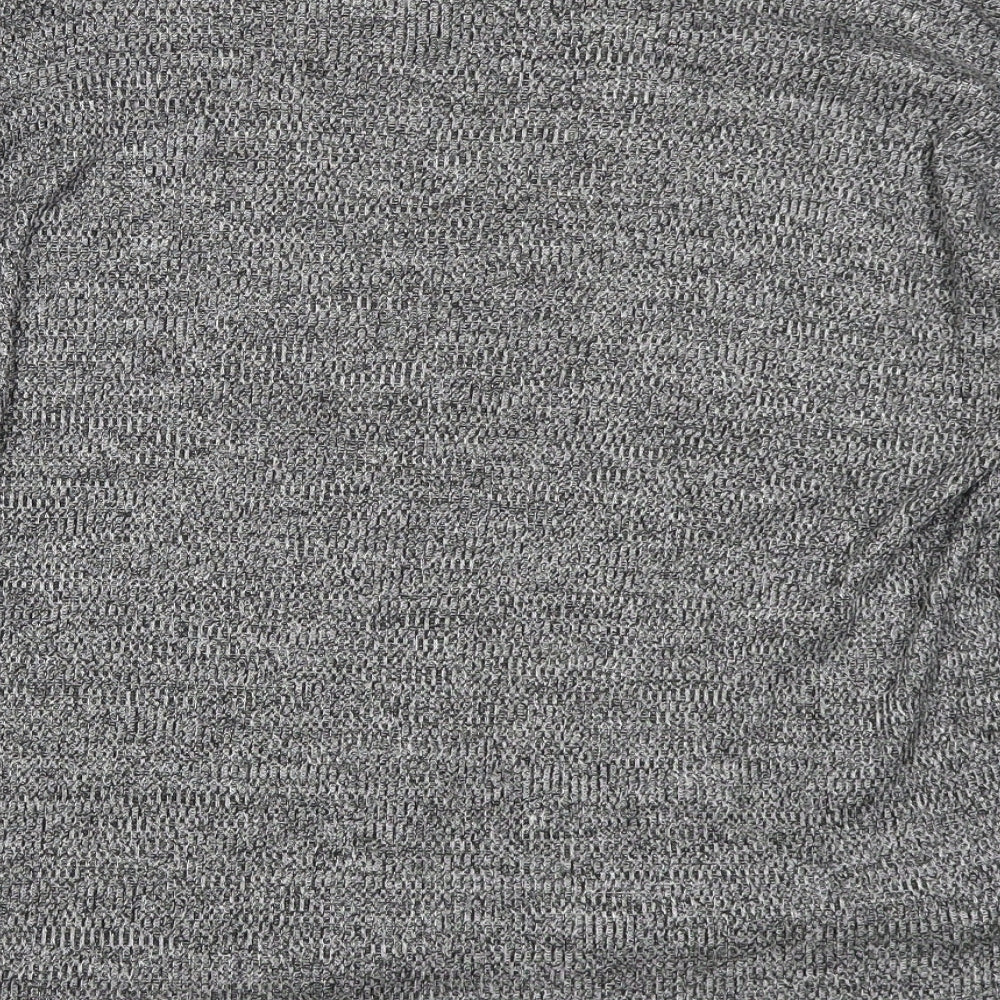 Womens UK Size S Divided Grey Basic T-Shirt