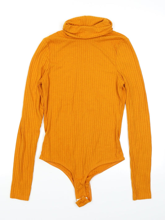 Womens UK Size XS Primark One-Piece Yellow Bodysuit