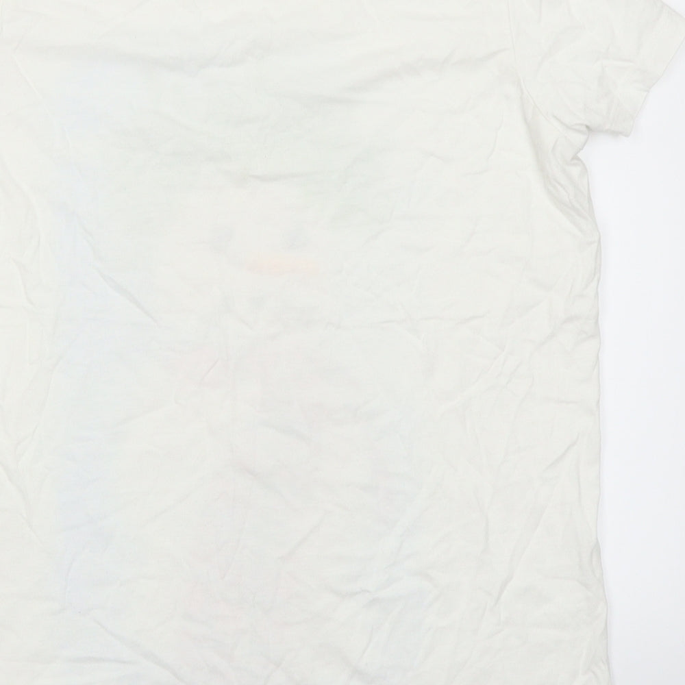 NEXT Mens White T-Shirt Size M - Snowman