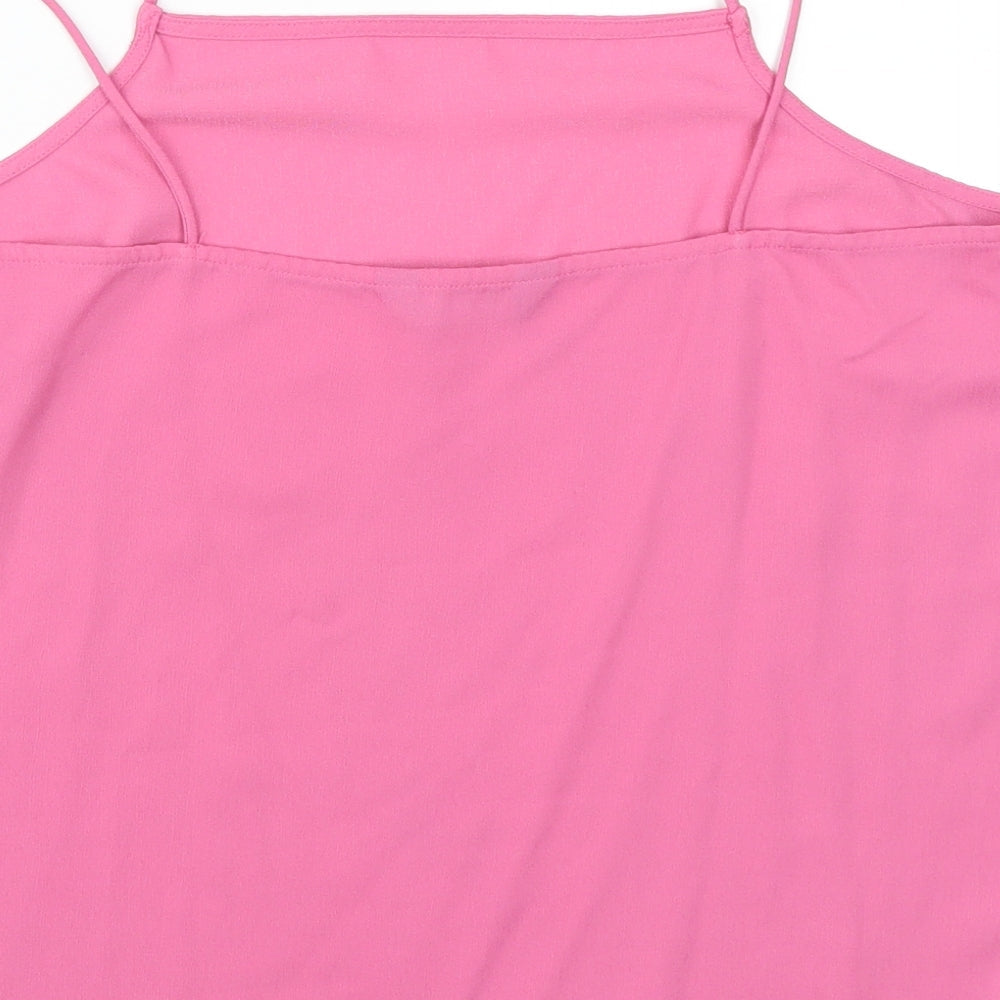 F&F Womens Pink Basic Tank Size 14