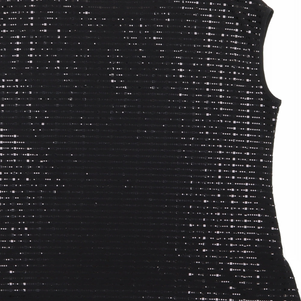 Womens UK Size 16 Saloos Black Basic Blouse