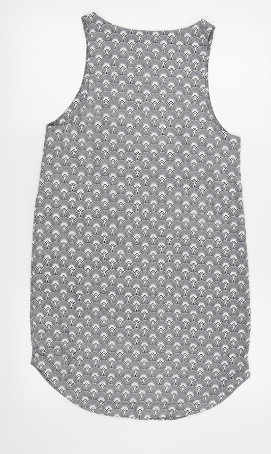 H&M Womens Black Argyle/Diamond Pencil Dress Size 8