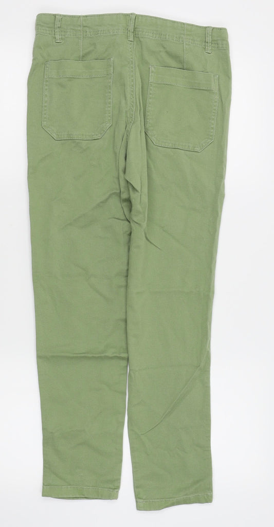 F&F Womens Green Skinny Jeans Size 10 L25 in