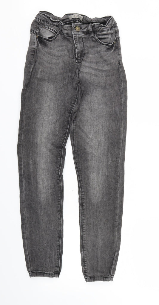 Womens UK Size 10 Primark Regular Fit Skinny Grey Jeans