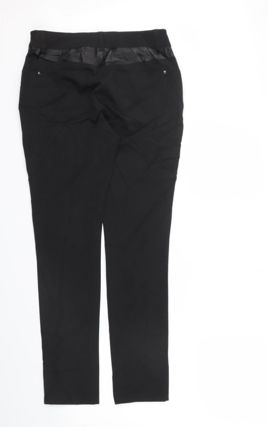 BAF Womens Black Trousers Size 10 L28 in - pocket detail