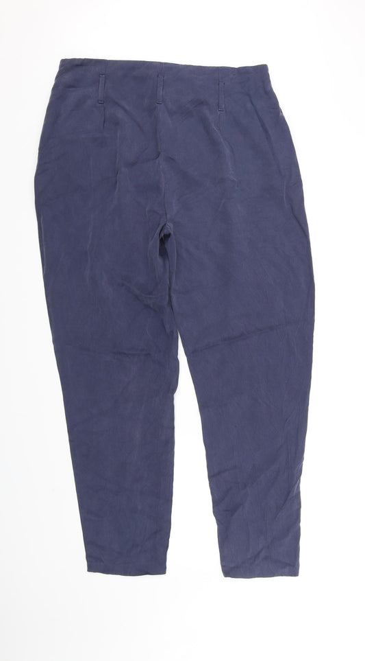 Marks and Spencer Womens Blue Trousers Size 14 L33 in