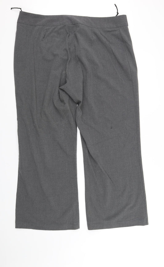 Try 1 clothing Mens Grey Trousers Size 22 L32 in