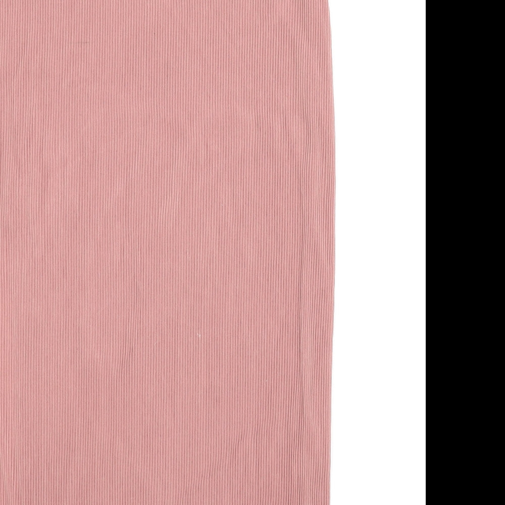 H&M Womens Pink Straight & Pencil Skirt Size L