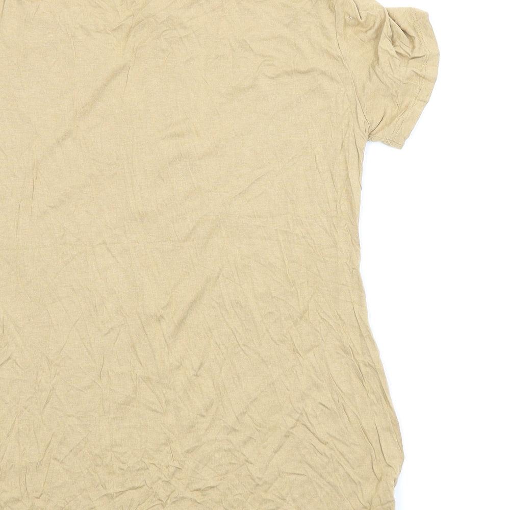 Womens UK Size 12 Select Beige Basic Blouse