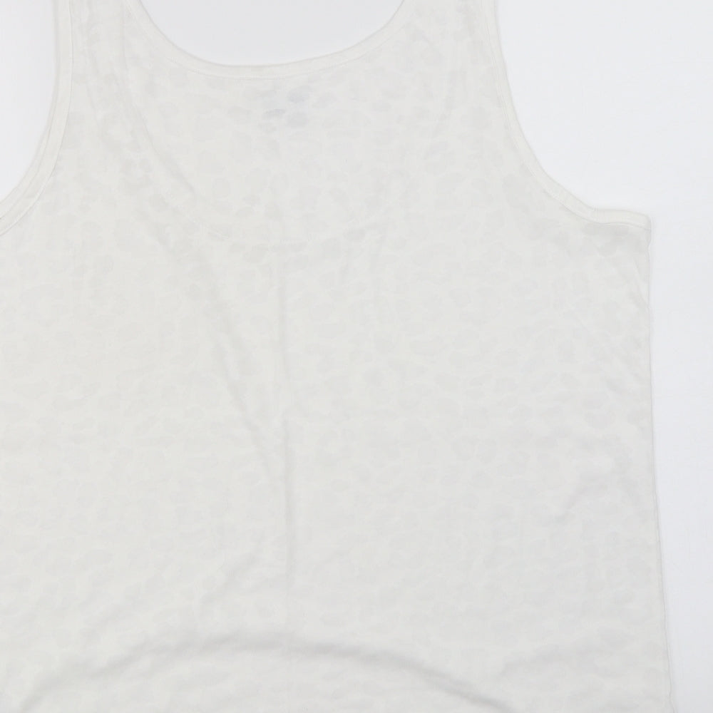 Womens UK Size 20 JD Williams White Basic T-Shirt