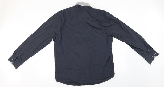 F&F Mens Grey Button-Up Size XL