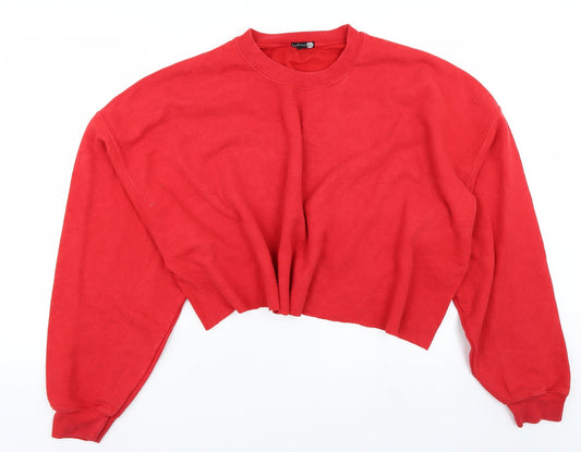 Mens UK Size XL Boohoo Red Pullover Jumper