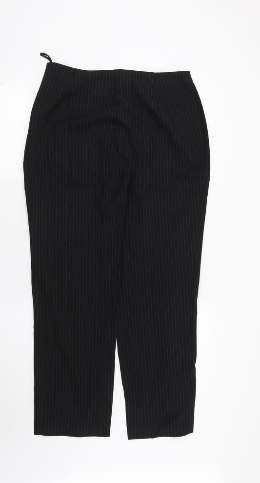 Womens UK Size 14 Marks and Spencer Regular Fit Black Trousers