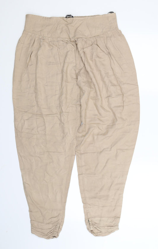 Womens UK Size 12 Warehouse Regular Fit Grey Trousers