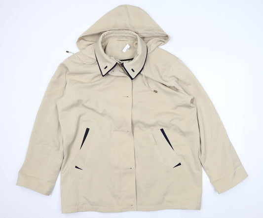 Astraka Womens Beige Jacket Coat Size L