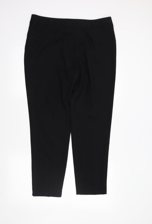 George Womens Black Trousers Size 14 L27 in