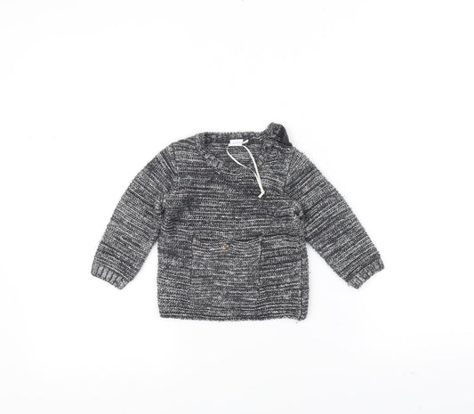 Mini Club Baby Grey Knit Pullover Jumper Size 6-9 Months