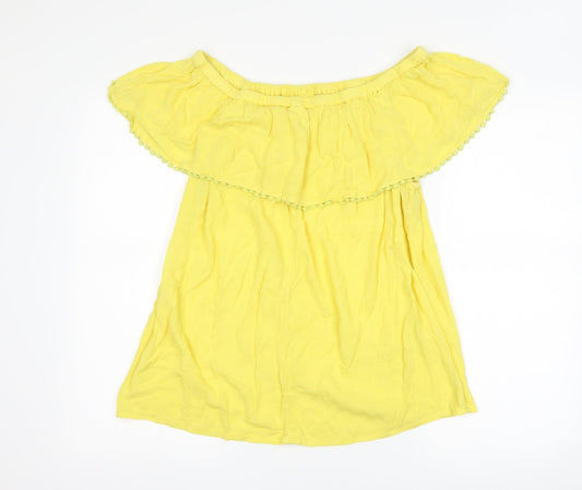 F&F Womens Yellow Basic T-Shirt Size 16