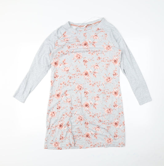 Tu Womens Grey Floral Mini Size 12