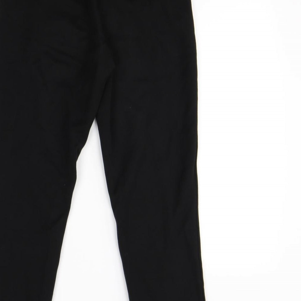 M&S Womens Black Dress Pants Trousers Size 8 L30 in