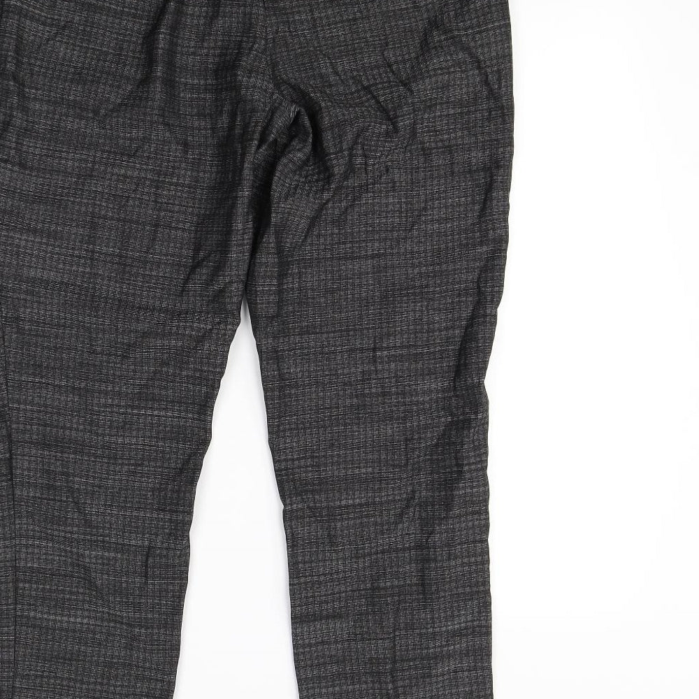 Womens UK Size 12 Papaya Regular Fit Dress Pants Black Trousers