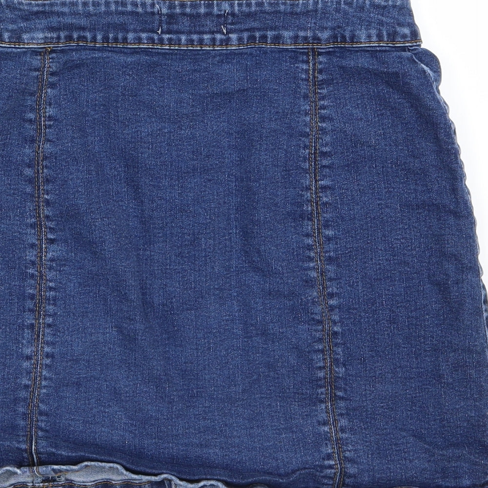 Dorothy Perkins Womens Blue Denim A-Line Skirt Size 8