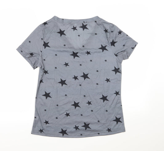 Womens UK Size S Yoins Grey Basic T-Shirt