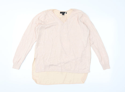 Primark Womens Pink Pullover Jumper Size 12 - sheer back