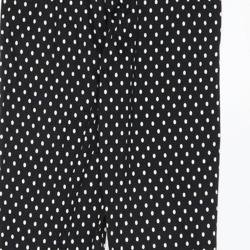 Womens UK Size 8 H&M Slim Fit Black Trousers