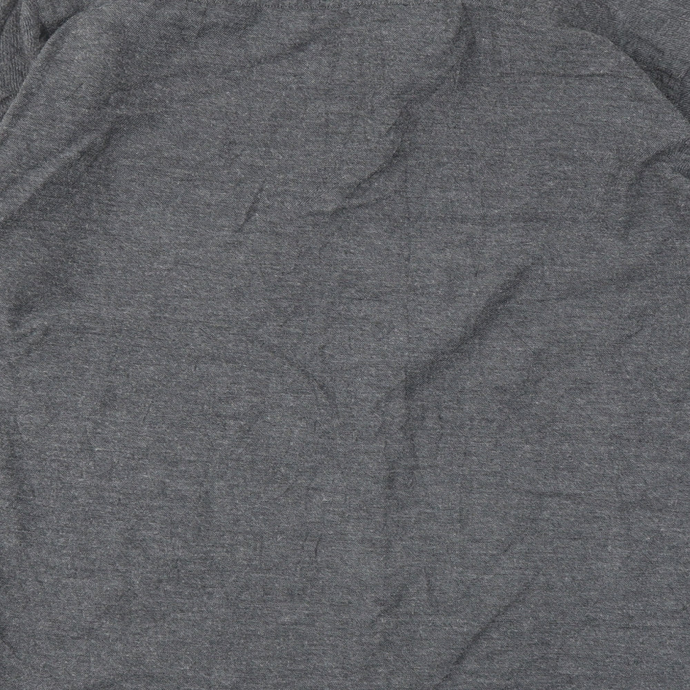 Mens UK Size XL camiciamoci Grey Button-Up Long Sleeve Casual Shirt