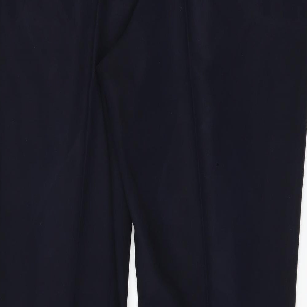 M&Co Womens Blue Trousers Size 16 L28 in - bootcut