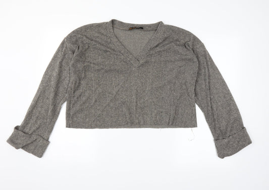 I SAW IT FIRST Womens Beige Pullover Jumper Size 12