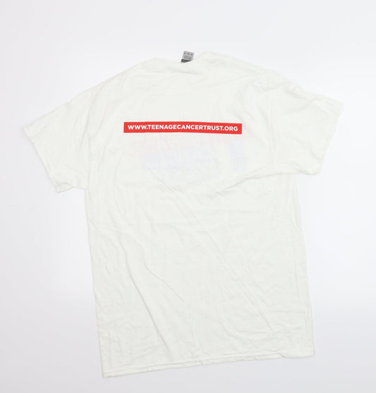 Mens UK Size M Gildan White T-Shirt