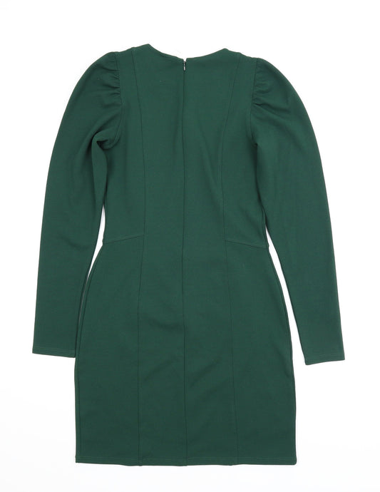 H&M Womens Green Sheath Size S