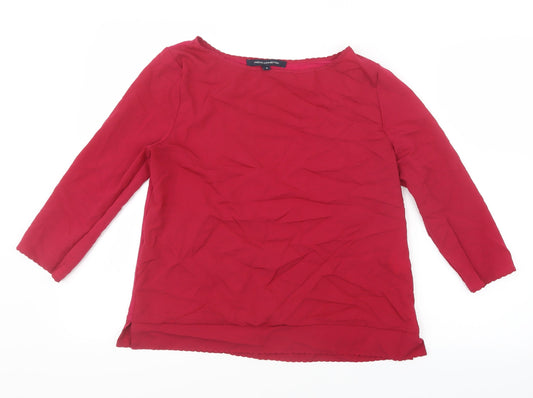 Womens UK Size M French Connection Pink Basic Blouse