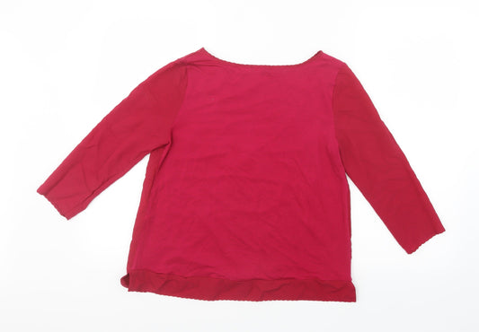 Womens UK Size M French Connection Pink Basic Blouse
