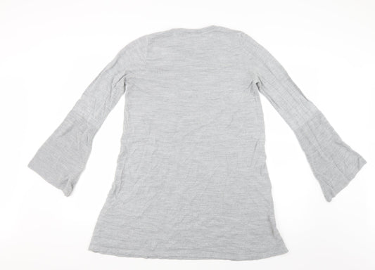 ASOS Womens Grey Knit Jumper Dress Size 8