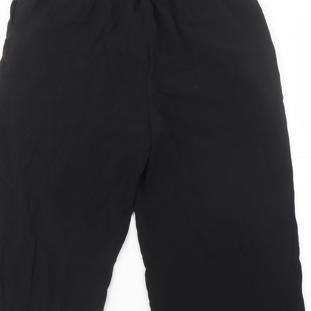 New Look Womens Black Cropped Trousers Size 10