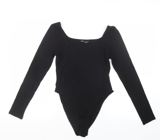 Womens UK Size S SheIn One-Piece Black Bodysuit