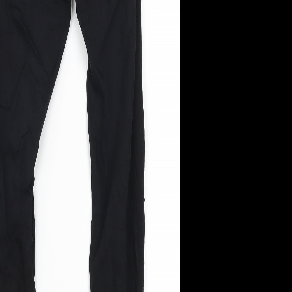 Topshop Womens Black Denim Skinny Jeans Size 26 in L26 in - Heavily Distressed