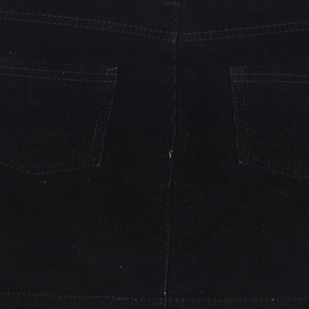 Blue Zoo Girls Black Corduroy A-Line Skirt Size 9 Years