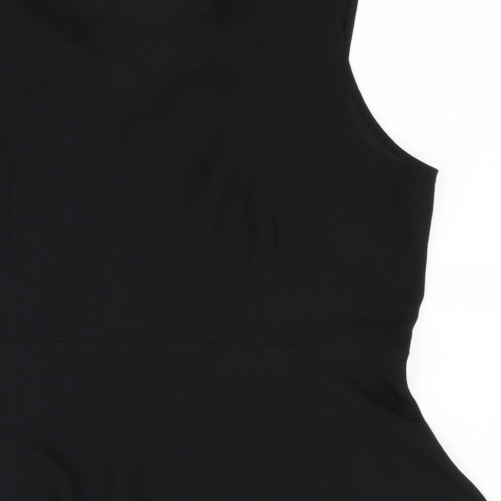 Womens UK Size 12 ASOS Black Basic Blouse
