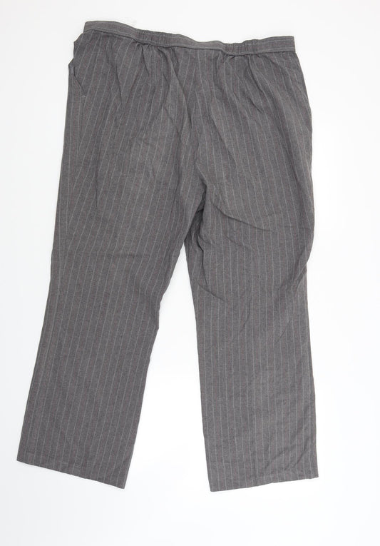 Womens UK Size 18 Marks and Spencer Regular Fit Grey Trousers
