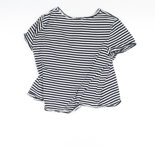 Womens UK Size S Zara White Basic T-Shirt