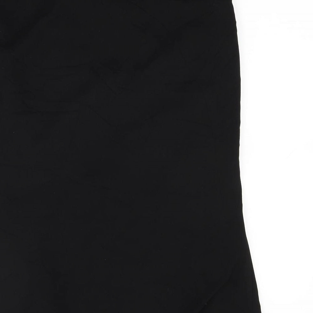 MNG Womens Black A-Line Skirt Size 12