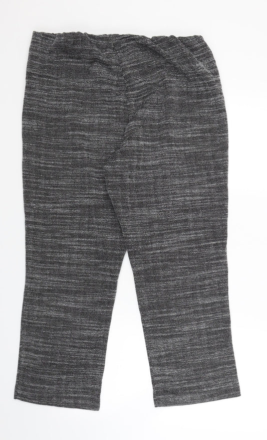 Womens UK Size 16 Bonmarché Regular Fit Grey Trousers